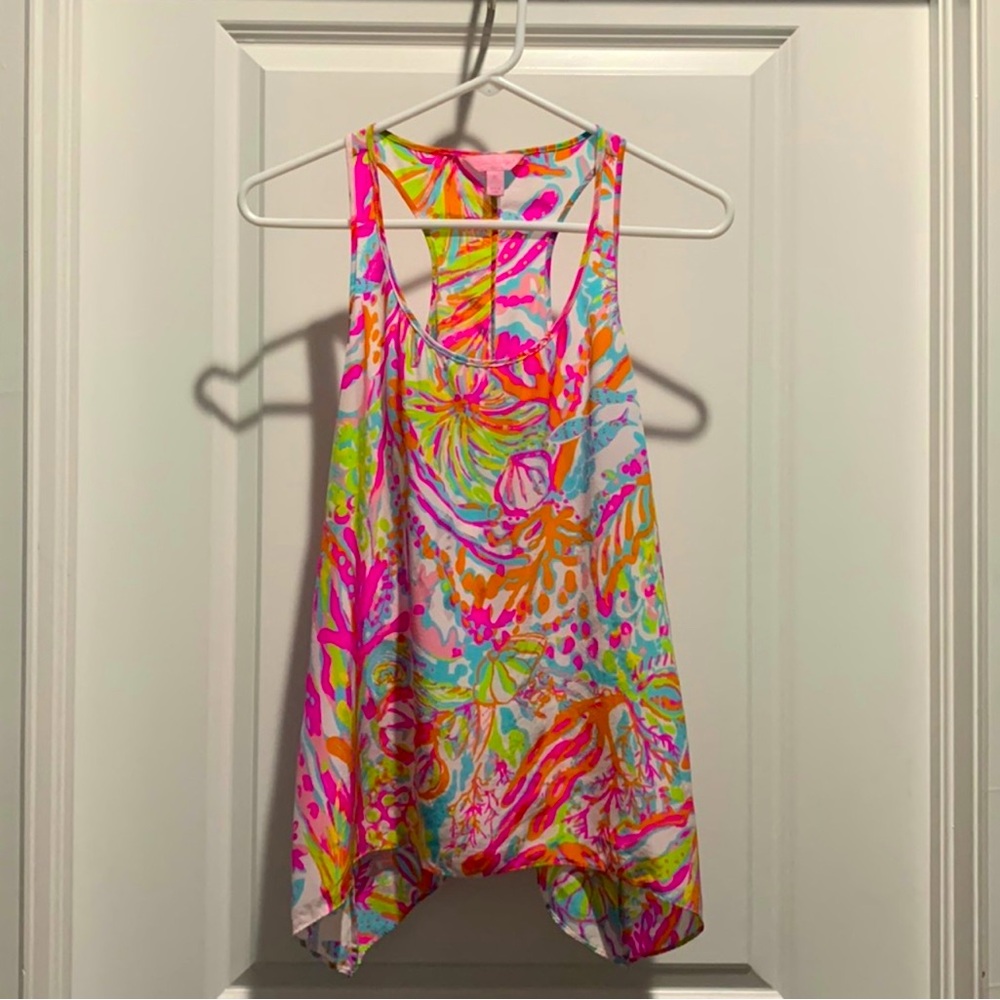 Lilly Pulitzer silk sleeveless top